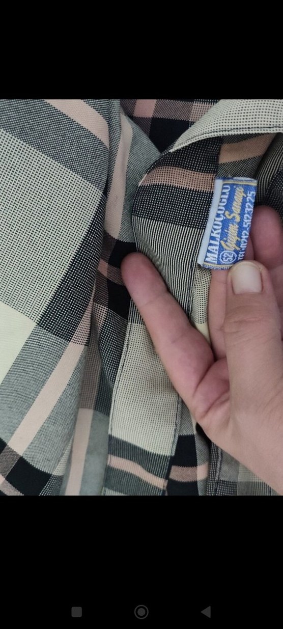 Bej Ekose Desenli Uzun Kadın Etek - Görsel 2