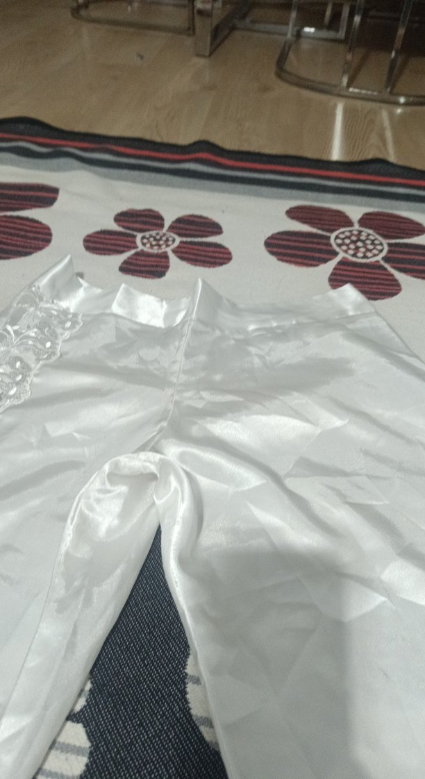 Beyaz Straplez A Kesim gecelik - Görsel 3