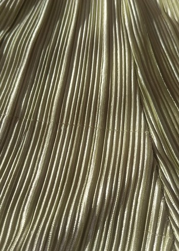 Yeşil Pliseli Kadın Kumaş Pantolon - Görsel 6