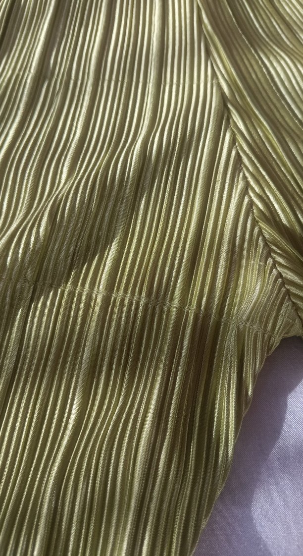 Yeşil Pliseli Kadın Kumaş Pantolon - Görsel 5