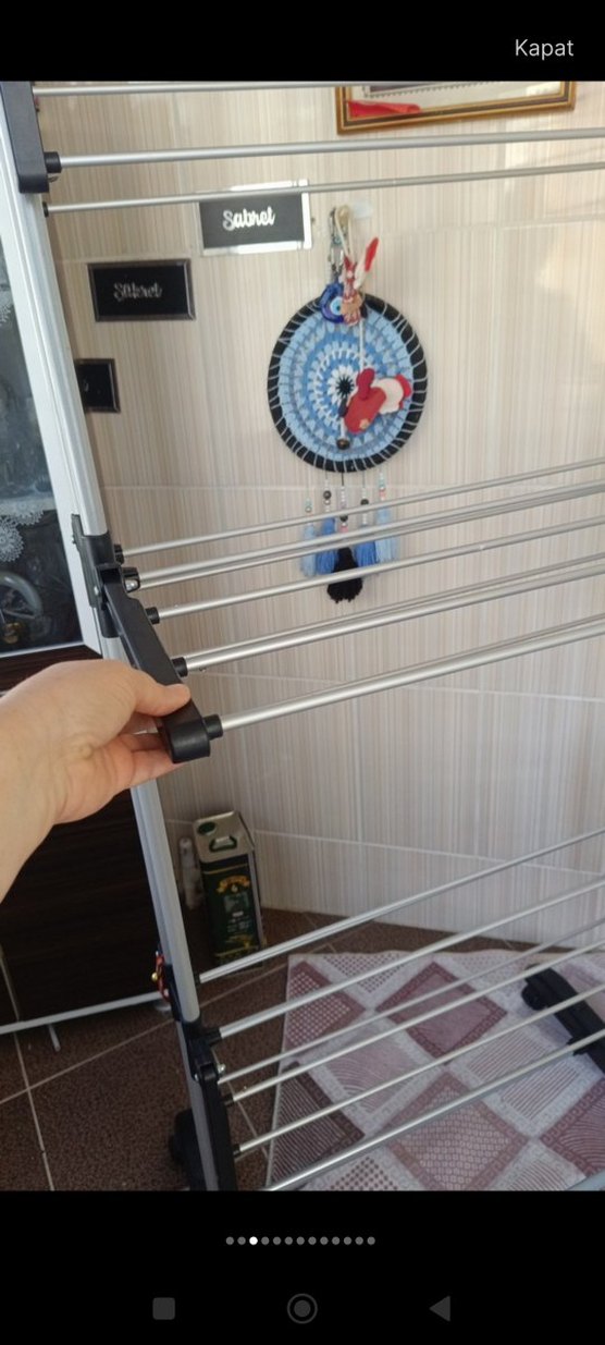 Gri Katlanabilir Çok Katlı Kurutmalık - Görsel 5