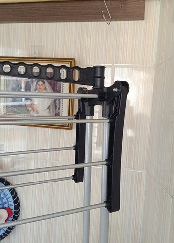 Katlanabilir Gri Kurutmalık Askısı - Görsel 8