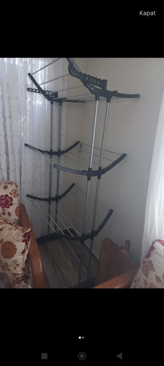 Gri Katlanabilir Kurutmalık Askı - Görsel 5