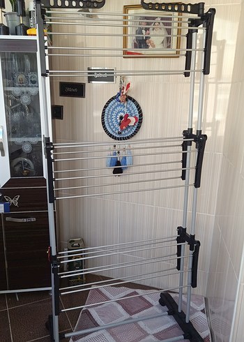 Gri Çok Katmanlı Kurutmalık Askılık - Görsel 2