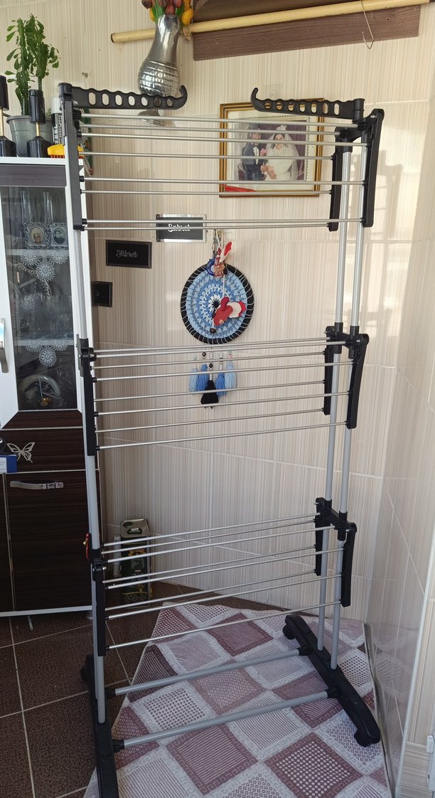 Gri Çok Katmanlı Kurutmalık Askılık - Görsel 2