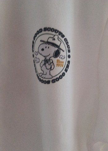 Kadın Beyaz Yarım Fermuarlı Sweatshirt - Görsel 2