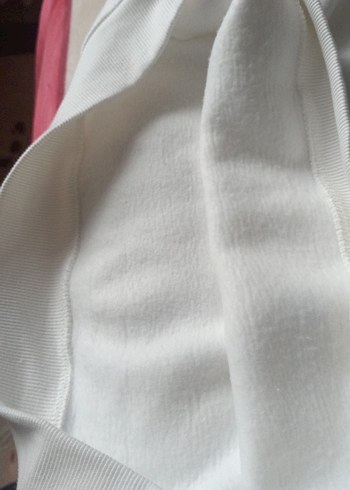 Kadın Beyaz Yarım Fermuarlı Sweatshirt - Görsel 12