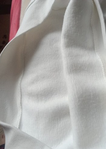 Kadın Beyaz Yarım Fermuarlı Sweatshirt - Görsel 11