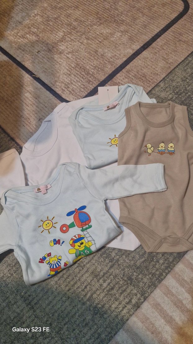 Baskılı Erkek Bebek Kolsuz Body - Görsel 2