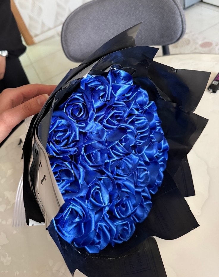 Mavi Gül Buketi - Görsel 4