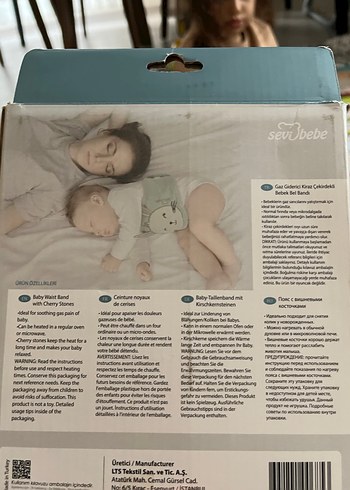 Sevi Bebe Kiraz Çekirdekli Bebek Bel Bandı - Görsel 3