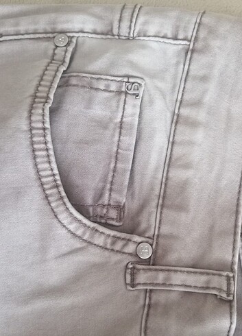 l Beden gri Renk Supertrash marka dar paça(14cm) gri pantolon, .lasten, bel 41 cm