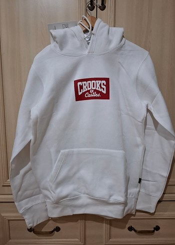 Beyaz Kapüşonlu Oversize Sweatshirt