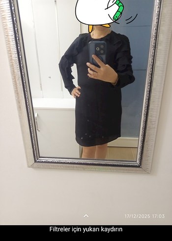 SİYAH DAVET ELBİSESİ - Görsel 2