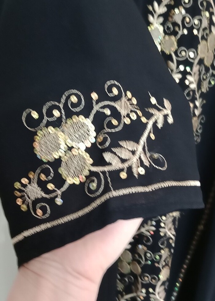  SİMLİ PULLU UMRE ELBİSESİ - Görsel 3