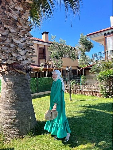 Armine İNDİRİMLİ YEŞİL ELBİSE ???????