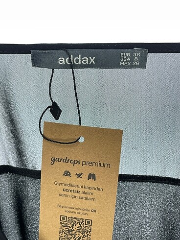 36 Beden siyah Renk Addax Bluz %70 İndirimli.