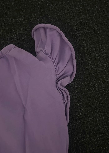 Mor Baskılı Kız Çocuk Tişörtü - Görsel 5