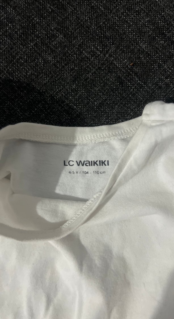 Kız Çocuk Beyaz V Yakalı Keten Gömlek - Görsel 2