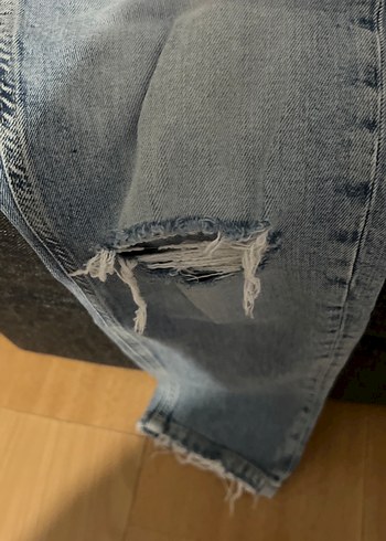 Gevşek Kesim Midi Kot Pantolon - Görsel 5