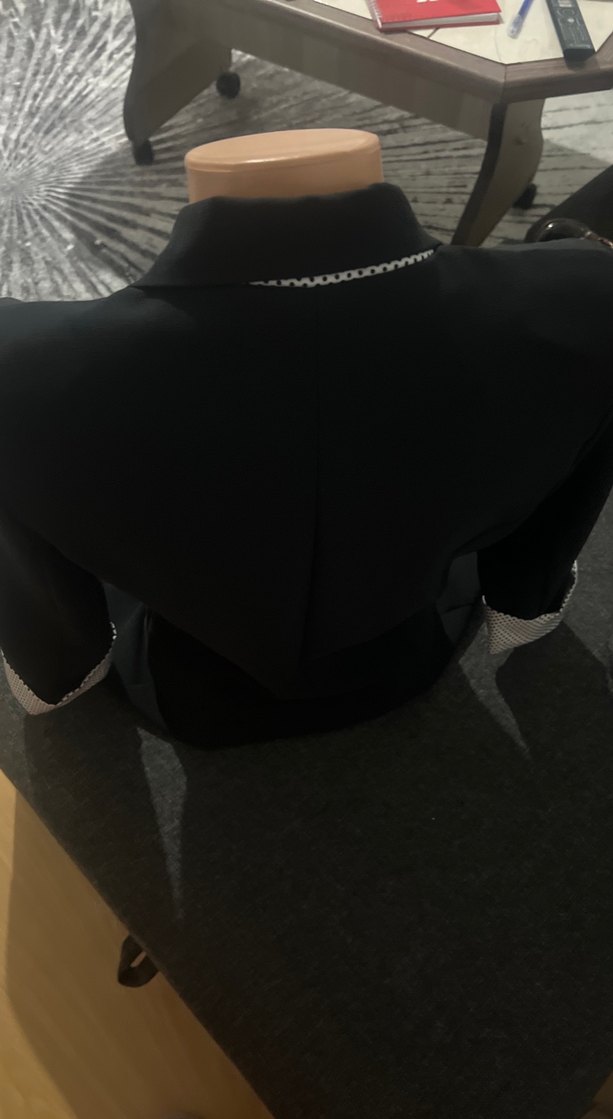 Siyah Düğmeli Kadın Blazer Ceket - Görsel 4