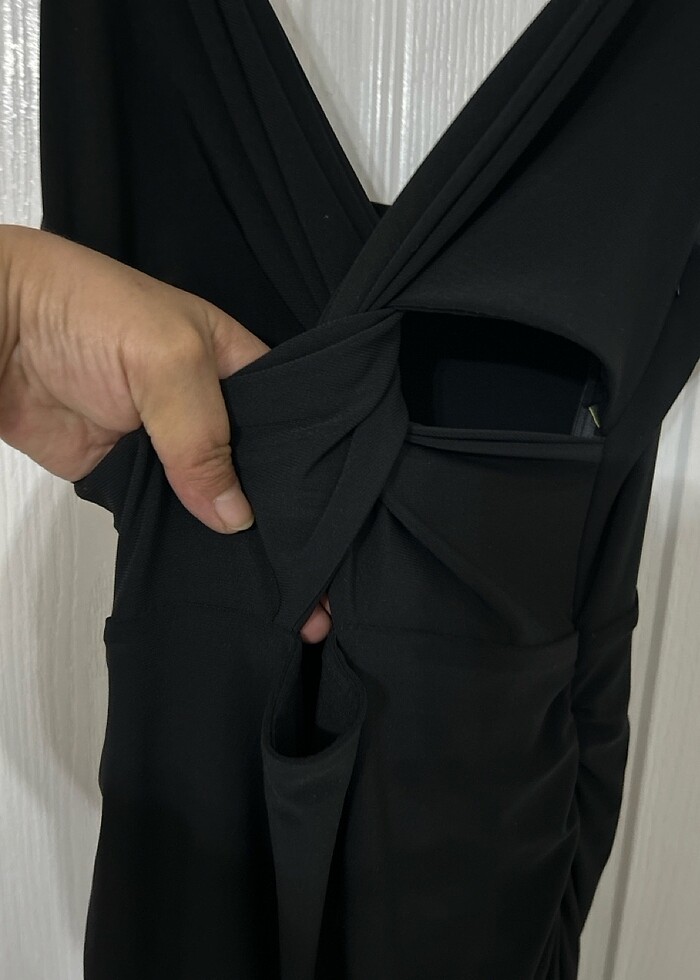 Askılı gece elbisesi - Görsel 2