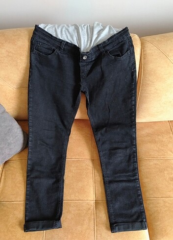 Siyah hamile pantolonu jean
