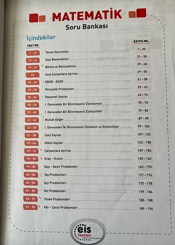  Beden Üniversiteye Hazırlık Matematik Soru Bankası