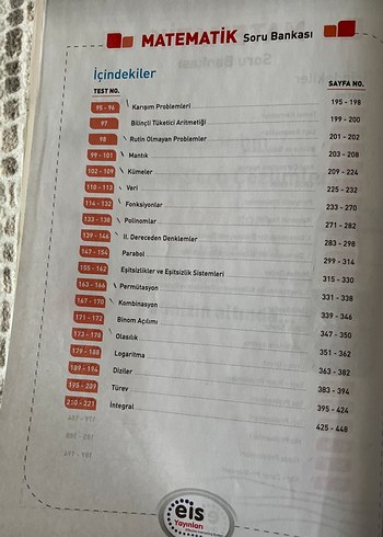  Beden Renk Üniversiteye Hazırlık Matematik Soru Bankası