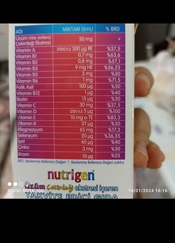 Vitamin iştah şurubu 