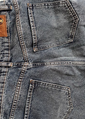 36 Beden Kadın Gri Midi Boy Denim Jean