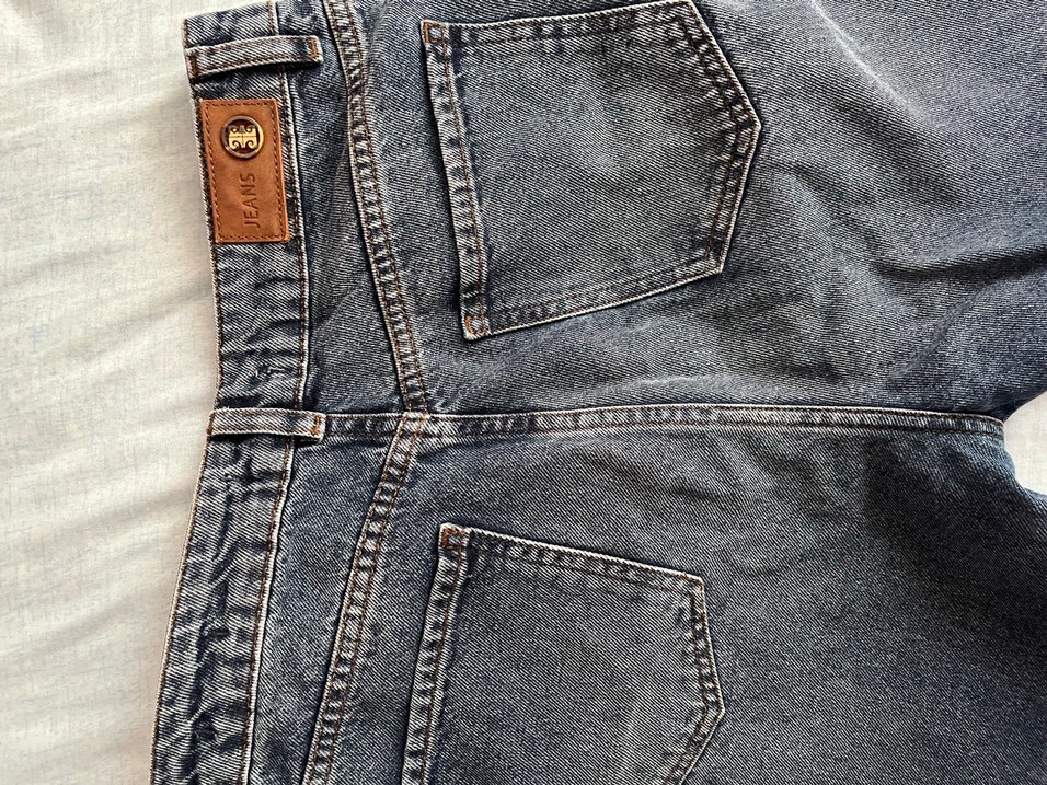 Kadın Gri Midi Boy Denim Jean - Görsel 3