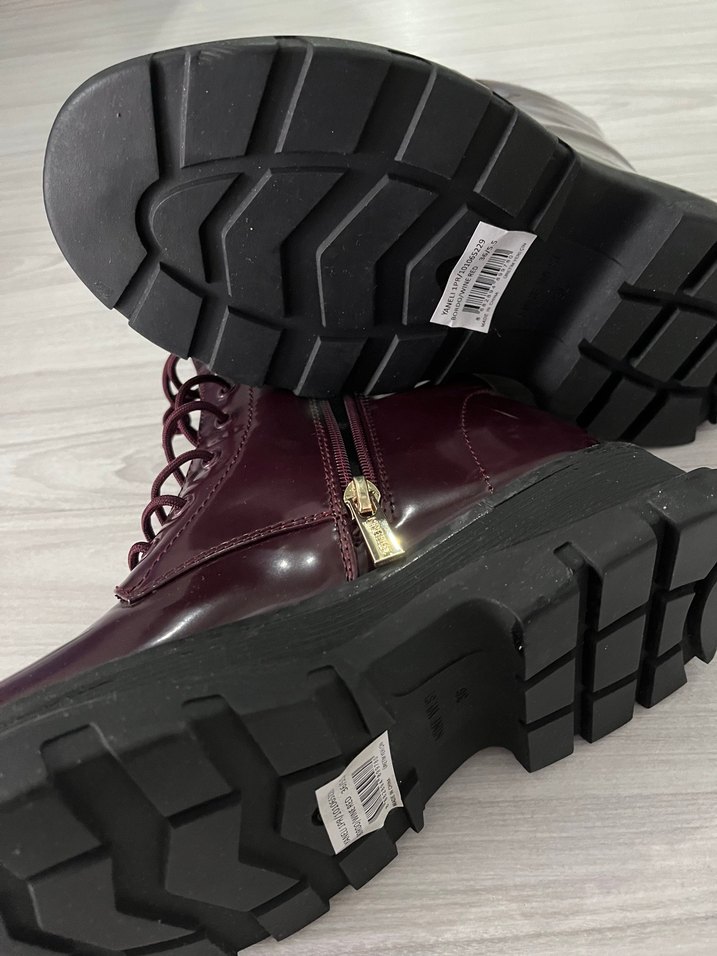 Bordo Deri Bot - Görsel 2