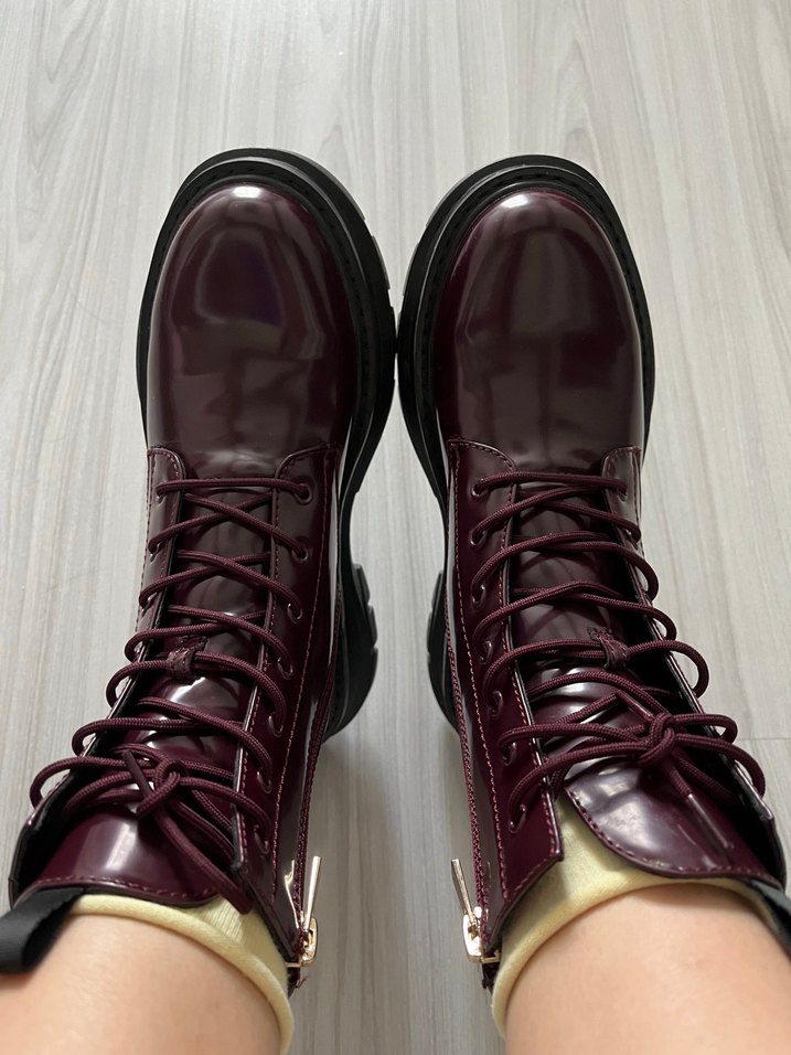 Bordo Deri Bot - Görsel 5