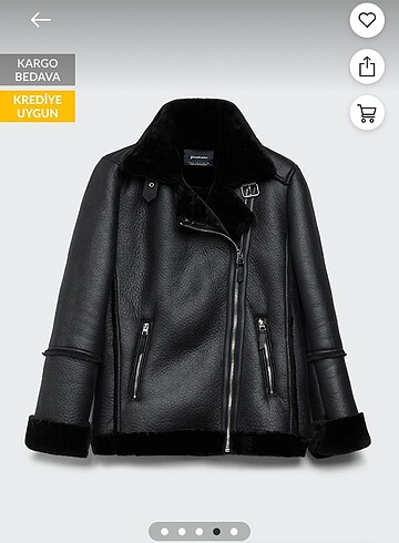 Zara model biker mont 34-36-38 beden uyumlu