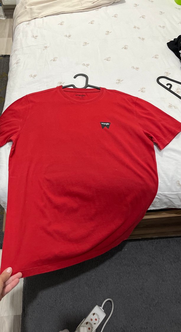 Kırmızı Wrangler Erkek Basic Tişört - Görsel 2