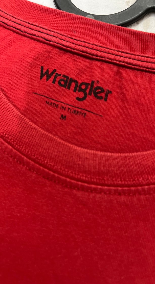 Kırmızı Wrangler Erkek Basic Tişört - Görsel 3