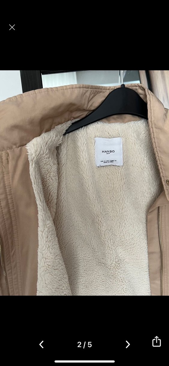 Bej Kadın Fermuarlı Ceket - Görsel 2
