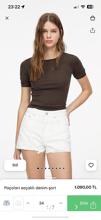 Pull and Bear Kot Şort