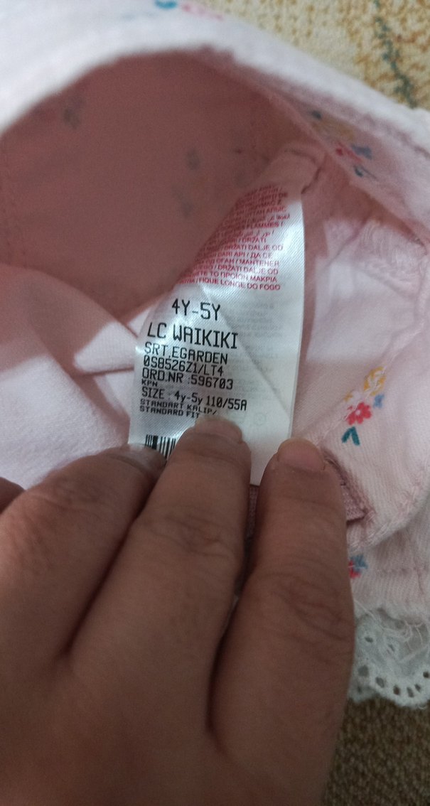 Dantel Detaylı Nakışlı Pembe Kız Şortu takım fiyatı - Görsel 4