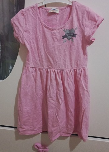 Soobe Pembe Kalpli Kiz Elbisesi