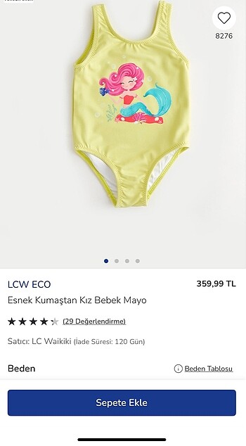 24-36 Ay Beden pembe Renk Kız çocuk mayo