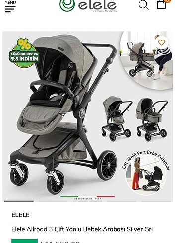 Elele baby bebek arabası 