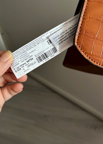 Kahverengi Deri Yılan Desenli Kadın Çanta - Görsel 3