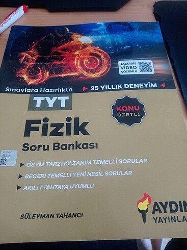 Aydın Yayınları Tyt Fizik Konu Özetli Soru Bankası 