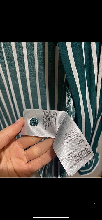 32 Beden yeşil Renk h&m gömlek