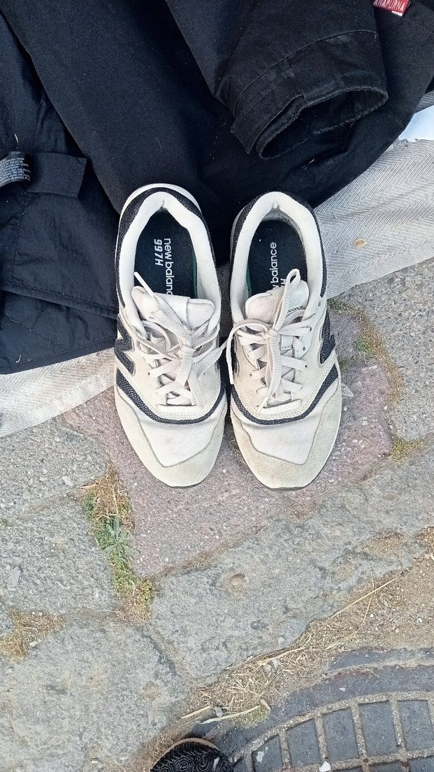 New Balance Kadın Gri-Beyaz Spor Ayakkabı - Görsel 2