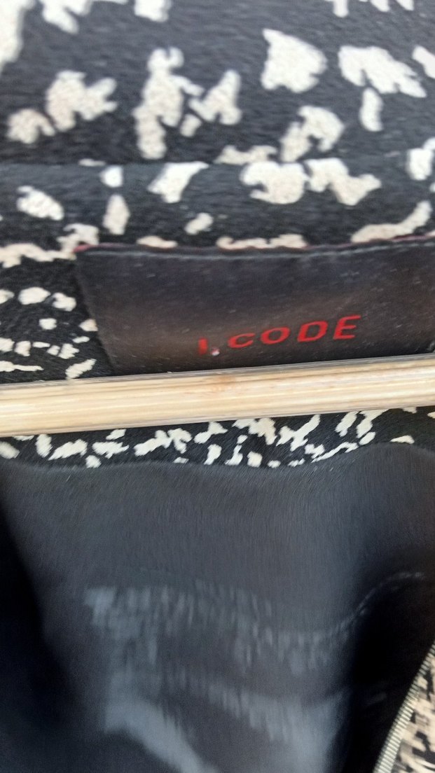 Desenli, fermuarlı, uzun kollu bayan ceket - Görsel 2