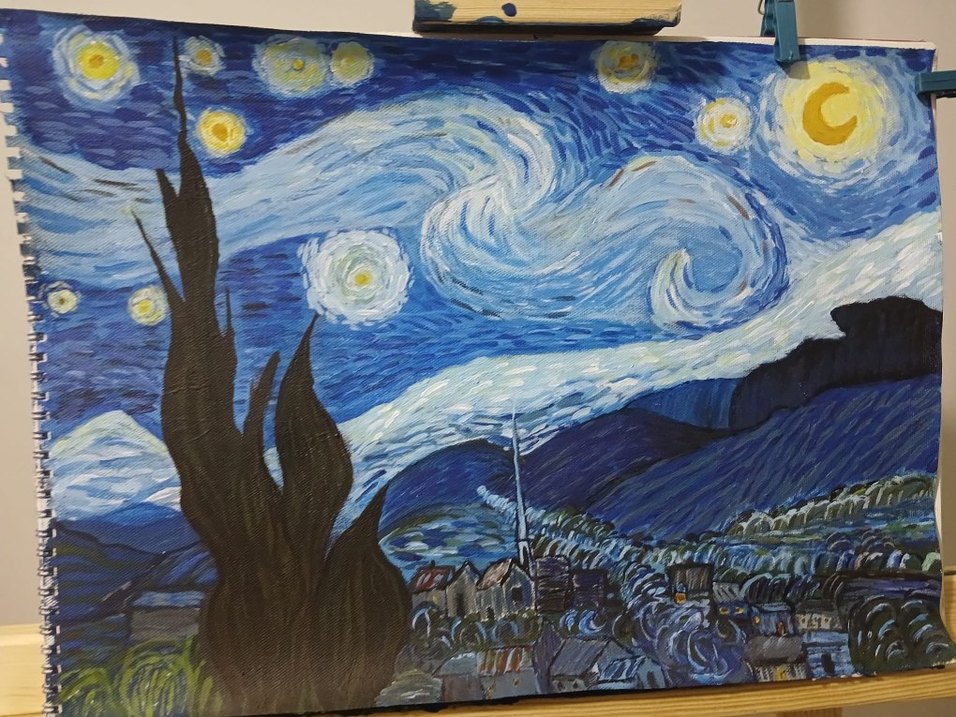 Yıldızlı Gece Tablosu - Görsel 2