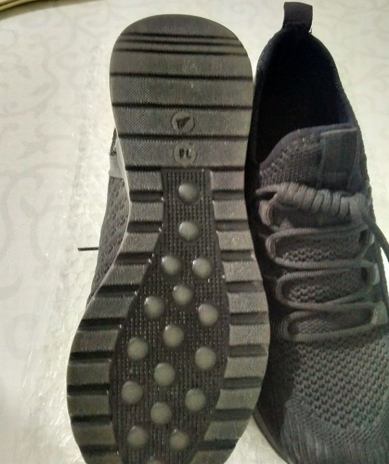 Siyah Dolgu Topuklu Bağcıklı Kadın Spor Ayakkabı - Görsel 5